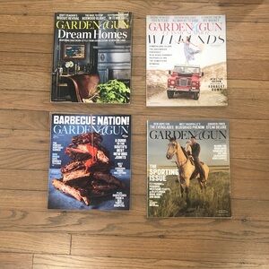 Lot of Garden & Gun Magazines April 2019 to November 2019